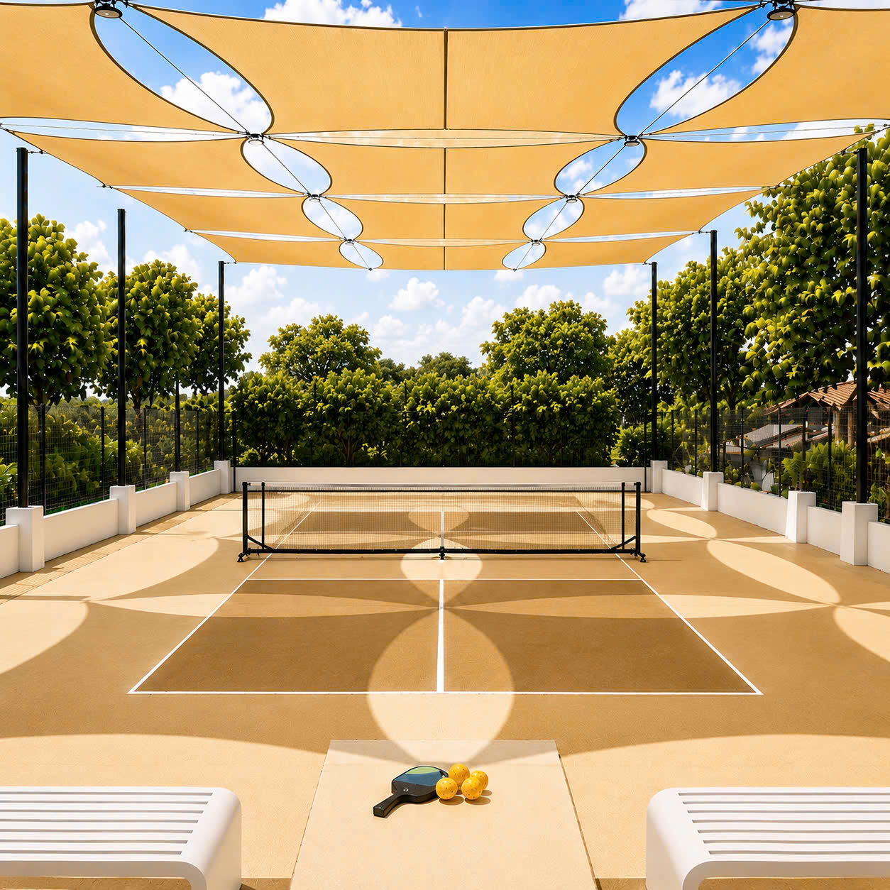 Mái che pickleball Vitamin D